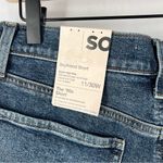 SO  Super High‎ Rise 90s Boyfriend Short Ripped Distressed Dark Wash Denim Cutoff Photo 6