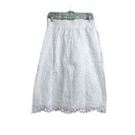 ANDIE NWT The Mona Skirt White Eyelet Scalloped Elastic Waist Cotton Midi M Photo 4