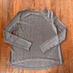 ZARA  golden brown bronze sparkle shimmer metallic long sleeve shirt Photo 7