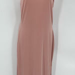 Pretty Little Thing  Dress Asymmetric Strap Slinky Midi Womens US 10 Clay Sexy   Photo 0