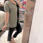 Cherokee  Olive green knit sweater cardigan size large Photo 2