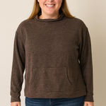 Ambrielle Women's Long Sleeve Funnel Neck Pajama Top Photo 0