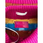 Mother The Mock 10 Laser Beam Striped Short Sleeve Sweater Pink Size XS Photo 8