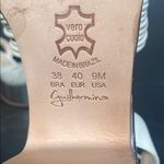 Anthropologie Guilhermina Leather Knotted Platform Heels Cream Silver Size 9 Photo 8