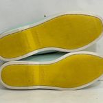 Sperry Top-Sliders Aqua Yellow Leather Boat Shoes Photo 7