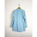 Pretty Little Thing  Double Breasted Asymmetric Blazer Dress Size 10 Baby Blue Photo 12