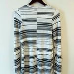 Free People Dress Womens Size Small Rave On White Striped Knit Long Sleeve Photo 7