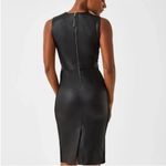 Spanx Black Leather-Like Sleeveless Sheath Dress Photo 12