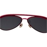 Stylish Pink Rhinestone Embellished Aviator Y2K Style Sunglasses Photo 5