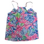 Lilly Pulitzer Womens Multicolor Floral Sleeveless Pullover Tank Top Size XS Photo 1