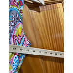 Lauren Ralph Lauren Rutched Maximalist Paisley Colorful Shift Dress Size 4 Pink Photo 4