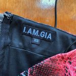 I am gia Anet Red Snakeskin Crop Top Photo 3