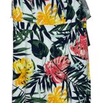 Jodi Kristopher ‎ Tropical Tie Front Summer Dress Strap Linen Blend 1 Women NWT Photo 2