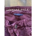 American Eagle 10 High Rise Jegging Maroon Ulta Stretch Skinny Holiday Photo 4