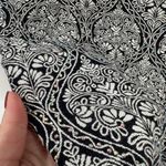 SKY Cashmere Pashmina Scarf Black White Paisley Embellished Sparkle Formal Photo 4
