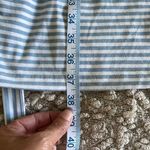 Merokeety  Dress.‎ Size Large Light blue striped. With attached belt. Photo 8