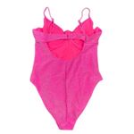 Good American Demi Cup One Piece Sparkle Swimsuit in Pink, Size 4/XL Photo 3