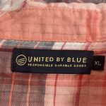 United by Blue  Women's Coral and Navy Plaid Button Down Shirt Photo 1
