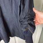 Cinq a Sept Denim Hooded Khloe Blazer Coat Indigo 2 Blue Photo 5