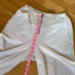 Aerie Women’s Sherpa Fleece Joggers Pants Cream White Size S – Cozy Zip Waist Lounge Photo 6
