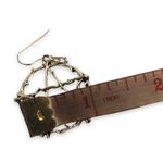 BRAND NEW Pentagram Star Witch Wicca Pagan Wiccan Branch Hook Earrings Dark Pewter Silver Tone Aged Halloween Goth Gothic Punk Cyberpunk Metalcore Photo 5