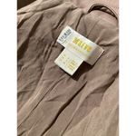 Maeve  Tan Cropped Faux Leather Vegan Button Front Blazer Size 2 Photo 7