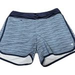 Hang Ten  Swim Short Womens Medium UV Protect UPF 50+ Striped Pull On Board Short Photo 1