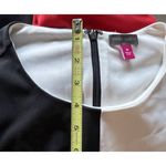 Vince Camuto  women’s Size 10 Retro Pattern Red Black White Dress Zip Formal Photo 7