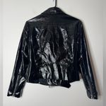 BB Dakota Its Electric Vinyl Moto Jacket Black Medium Photo 4