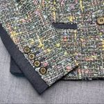 Trina Turk  Green Plaid Tweed Blazer Jacket Golden Eye 2 XS Photo 10