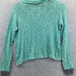 C&C California  Sweater Marled Knit Size XS Cowl Neck Cropped Women's USA Made Photo 6