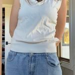 Vintage white knit tank top / vest 🤍 Size XL Photo 3