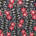 Ny Collection Womens Tunic Top Blouse Shirt Floral Print Chiffon Black Red 2X Photo 10