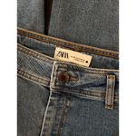 ZARA  Womens Jeans Blue Denim High Rise Wide Leg Baggy Zip Fly Medium Wash Size 2 Photo 2