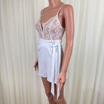 Women's Shop17 Lace Accent Romper Size Medium White Photo 10