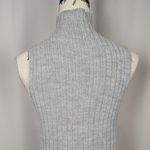 Bartolini Sleeveless Mock Neck Cable Knit Wool Sweater Gray Size S Photo 8