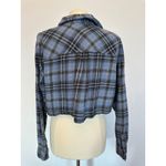 Vintage Arizona Jean Co Blue Plaid Cropped Flannel Size L Size L Photo 5
