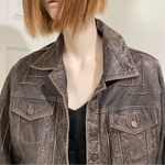 SCULLY Genuine Leather Brown Vintage Look Distressed Topstitch Leather Jacket Size undefined Photo 3