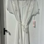 Linea Donatella NWT white bridal lace sheer robe size s/m Photo 0