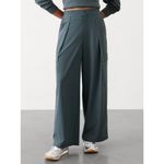 Athleta New 10 Pinnacle High Rise Cargo Trouser Eden Blue Size 10 Photo 6