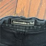 Abercrombie & Fitch Abercrombie black distressed button fly denim shorts 100% cotton Photo 1