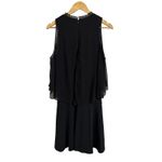 Kobi Halperin yoselin mini overlay fringe sleeveless dress size‎ Medium Black Photo 6
