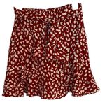 Princess Polly ✨ Polly Red Ruffle Tie-Front Leopard Print Skirt✨ Photo 2