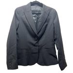 Theory  Black Wool Double Button Blazer Business Casual Workwear Size 10 Photo 2