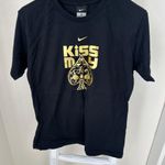 Nike Tennis Black and Gold Graphic Tee with Gold Kiss My Ace NYC10 Collection Photo 0