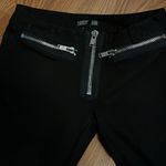 Current Mood  moto jeans with faux leather knees and zip up closure Photo 4