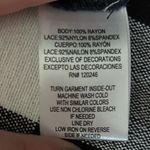 Wallflower Navy Floral Lace Sleeveless Tank‎ Top Womens Size M Blue Size M Photo 4