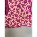 ZARA Women's Floral Jacquard Knit Vest Purple Size Large Bloggers Favorite Boho Photo 7