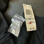 Karen Scott Black Crew Neck Sweater with Textured Design Photo 5