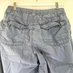 Life is Good  Women's Blue Cotton Bermuda Cargo Drawstring Shorts Size 10 Photo 5